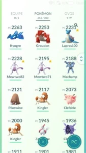 Conta pokemon go level 32 time vermelho com mewtwo - Pokémon