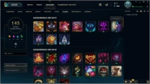 CONTA LOL 152 SKINS, 19 CROMAS, 145 CHAMP - League of Legends