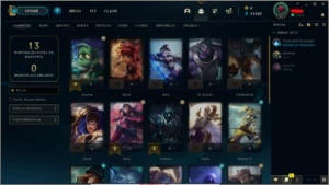 conta lol platina 2 65% ganhando 23/24 pdl por partida - League of Legends