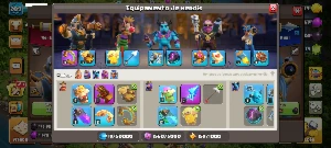 Cv17 Lendária Semi Full - 6 Construtores - Obstáculos Raros - Clash of Clans