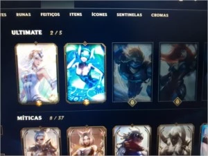 Conta League of Legends com 193 skin incluindo 8 míticas LOL