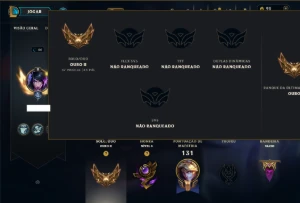 Ouro 2 com 65 Champs e 11 Skins