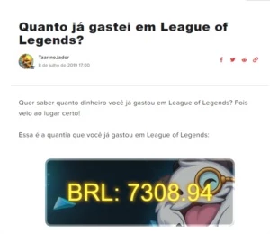 Conta League of Legends 900 skins + Conta Valorant LOL