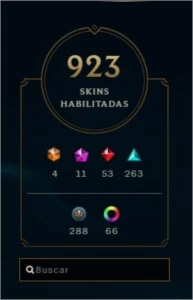 Conta League of Legends 900 skins + Conta Valorant LOL