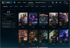 Conta League of Legends UNRANKED Otimas skins LOL