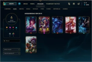Conta League of Legends UNRANKED Otimas skins LOL