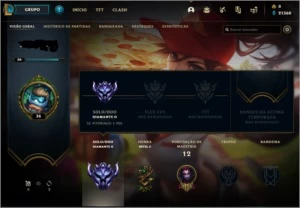 CONTA D2 68% WIN RATE. - League of Legends LOL