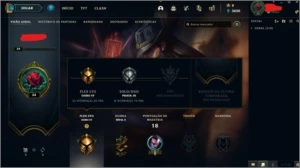 Conta de league of legends, ouro 4, lvl 34 com mmr alto. LOL