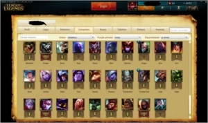 CONTA PLATINA 4, 89 CHAMPS, 33 SKINS COM SENTINELA HEXTEC - League of Legends LOL