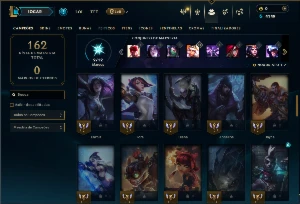 Esmerlada 1 com 60 Champs e 17 Skins +5 Vitoriosas - League of Legends LOL