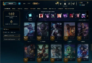 Esmerlada 1 com 60 Champs e 17 Skins +5 Vitoriosas - League of Legends LOL