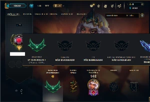 Esmerlada 1 com 60 Champs e 17 Skins +5 Vitoriosas - League of Legends LOL