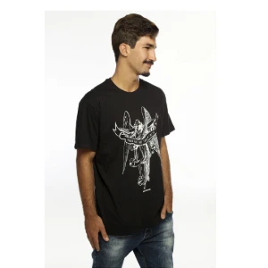 Camiseta Preta Anjo Gustave Dore - Artesanato e Personalizados