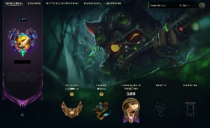 Conta de League Of Legends - Level 412 (Mono Teemo) LOL