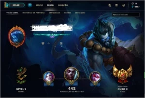 CONTA LVL 93 ELO G2 BORDA PLATINA 2 - League of Legends LOL