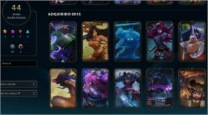 CONTA LVL 93 ELO G2 BORDA PLATINA 2 - League of Legends LOL