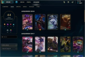 CONTA LVL 93 ELO G2 BORDA PLATINA 2 - League of Legends LOL