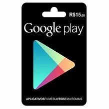 Gift Card da Google Play R$ 15,00 - ENTREGA IMEDIATA