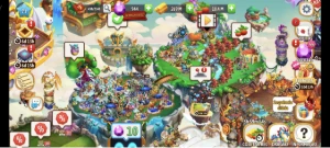 Conta de dragon city gemada