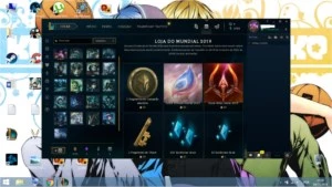 CONTA PLATINA 2 25 CHAMPS 6 SKINS - League of Legends LOL