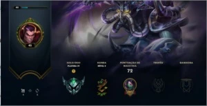 CONTA LOL PLATINA IV - League of Legends