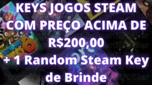 Steam Keys Aleatórias - Jogos De Até R$200+ Entrega Flash