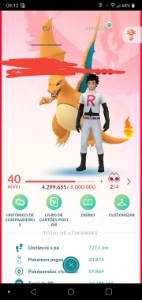 Conta pessoal Pokémon GO