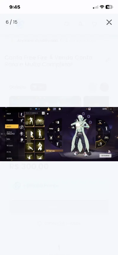 Conta Free Fire À Venda Conta Rara e Muito Completa!