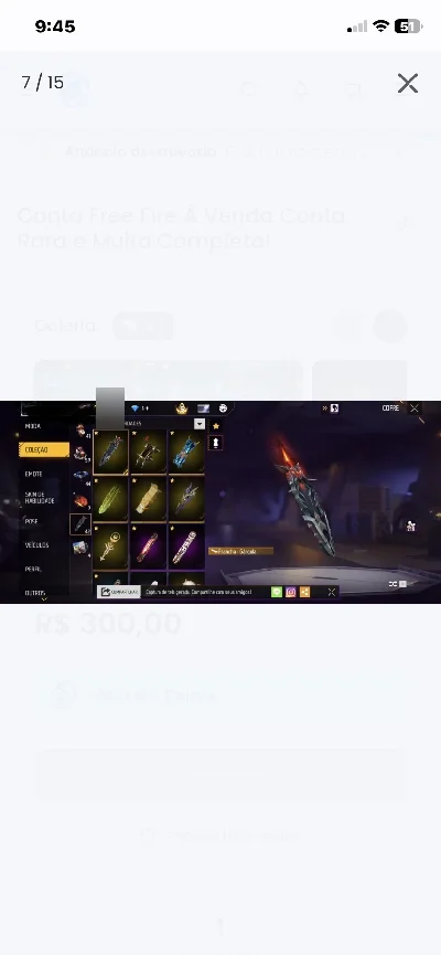 Conta Free Fire À Venda Conta Rara e Muito Completa!