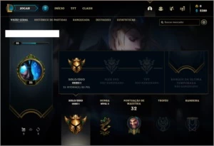 Conta ouro 1 com 3 skins e 28 champs - League of Legends LOL