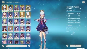 Ar49 Ayaka bis, Shenhe, Yelan, Nahida, Keqing, barato - Genshin Impact