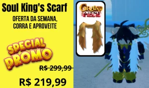 Soul King's Scarf por Apenas R$ 219,99!: Aproveite a Oferta