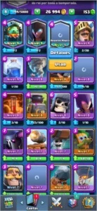 conta clash royale com passe arena 12