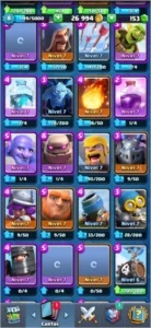 conta clash royale com passe arena 12
