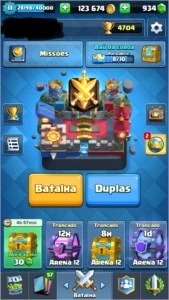 Promoção, conta liga 3 com otimo deck de 3 mosqueteiras. - Clash Royale