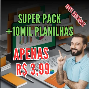 Super Pack + de 10 mil Planilhas em Excel