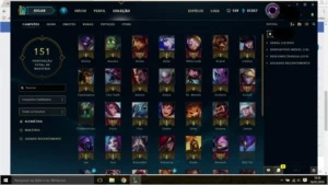 CONTA LOL LVL30 UNRANKED 71CAMPÕES 26SKINS - League of Legends