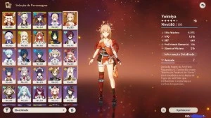 Conta Genshin AR 53, 6 Personagens 5 estrelas, yoimyia c2 - Genshin Impact