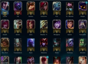 Conta bronze 1 com 40 champs - League of Legends LOL