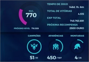 Venda de conta com titulo e bordas de GM, level 700+ - Outros