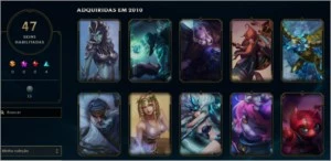 Conta Season 2 - 47 skins - Prata 2 - MAIN SUP - RARIDADE - League of Legends LOL