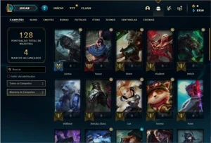 Conta prata 3 com 40 Champs e 15 Skins - League of Legends LOL