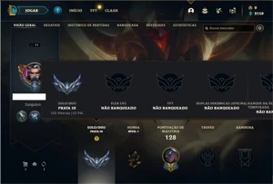 Conta prata 3 com 40 Champs e 15 Skins - League of Legends LOL