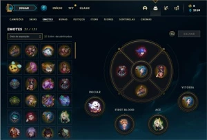 Conta prata 3 com 40 Champs e 15 Skins - League of Legends LOL