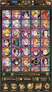 Conta The Seven Deadly Sins: Grand Cross Global - Outros