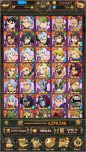 Conta The Seven Deadly Sins: Grand Cross Global - Outros
