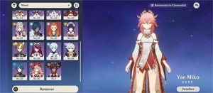 AR 45 Yae Miko + Eula + Keqing C2 + Amos + Atlas + Gemas - Genshin Impact