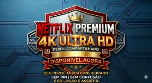 ​👤 Netflix Premium 4K – Perfil Compartilhado - Assinaturas e Premium