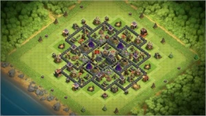 conta clash of clans cv9 quase full