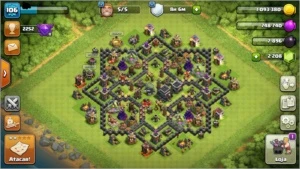 CONTA CLASH OF CLANS CV9 80% FULL
